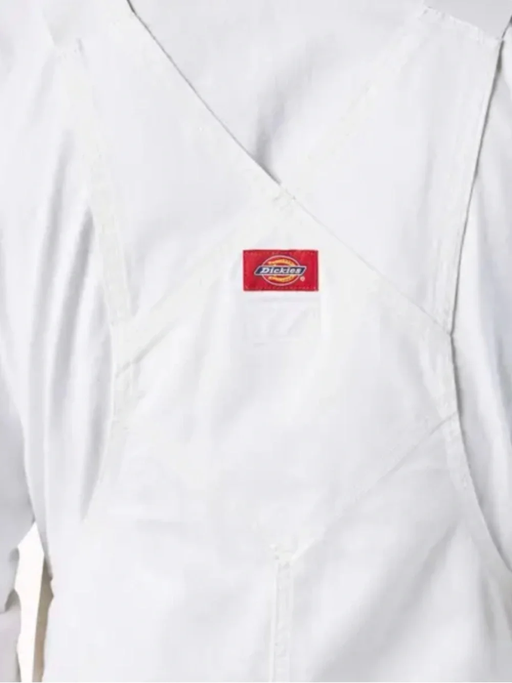 Dickies New White Painters Bib Overalls in size medium New - Picture 2 of 10